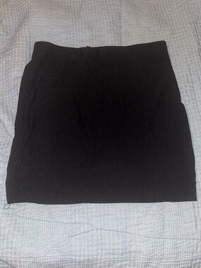 Essential Black Mini Skirt - Sleek Stretch Knit